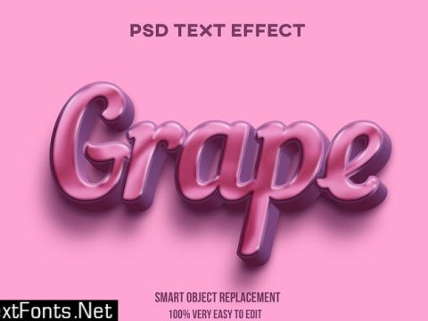 Grape text effect