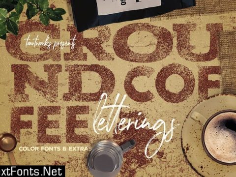 Ground Coffee PNG Letterings