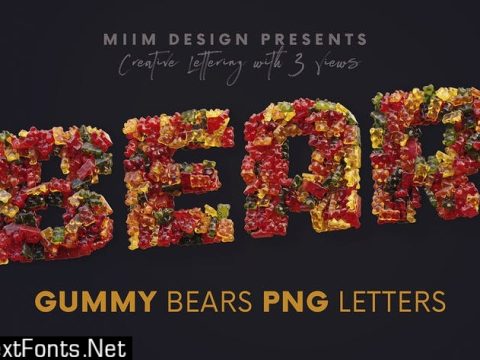 Gummy Bears - 3D Lettering