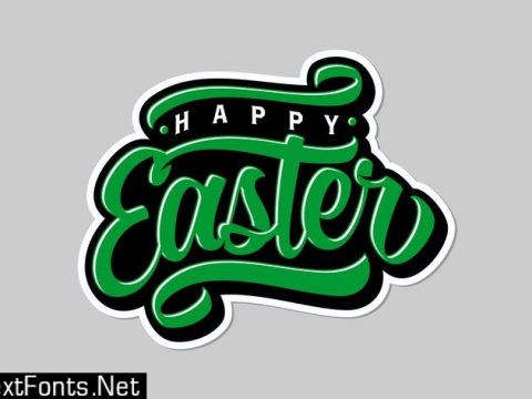 Happy Easter Lettering