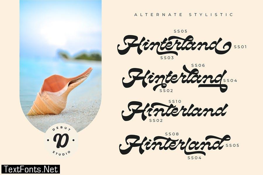 Hinterland / Reverse Contrast Script