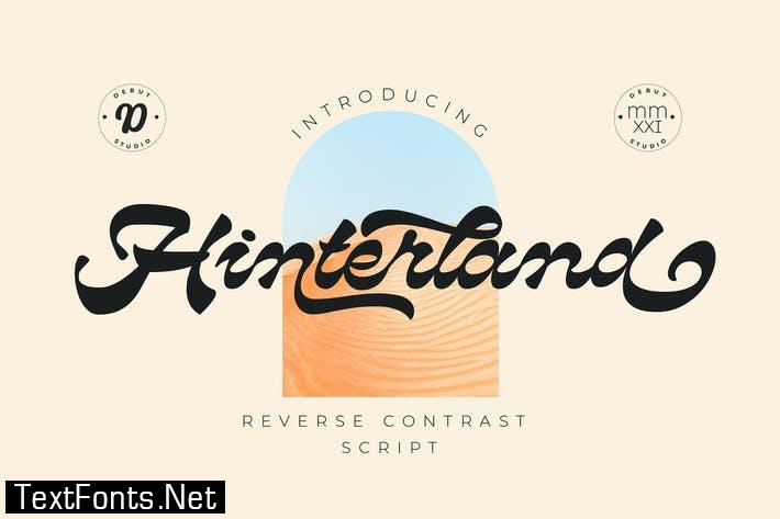 Hinterland / Reverse Contrast Script