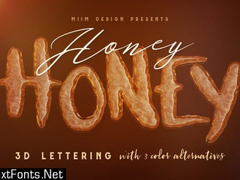 Honey Honey - 3D Lettering