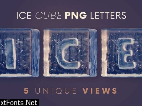 Ice Cubes - 3D Lettering