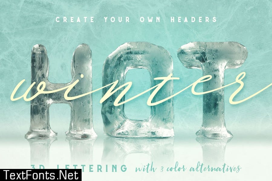 Ice Ice Baby - 3D Lettering