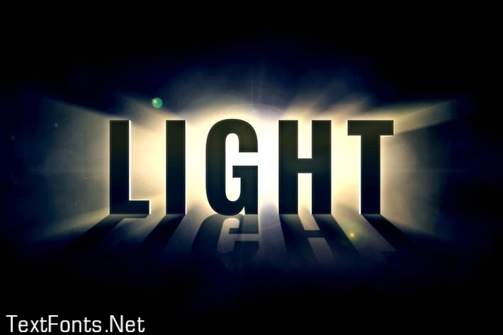 Illuminating Light Text Effect