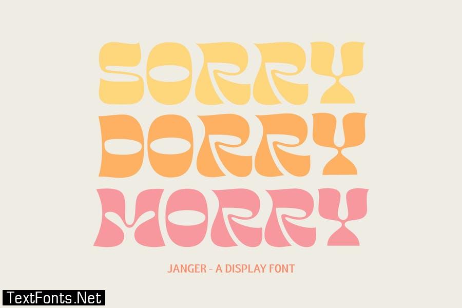 Janger - Display Font