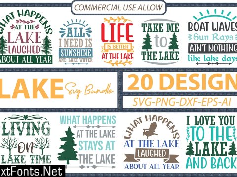 Lake SVG Bundle