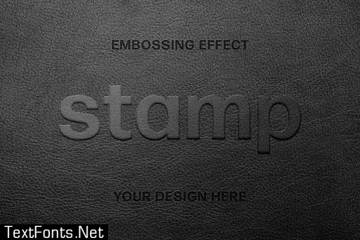 Leather Embossing Text Effect