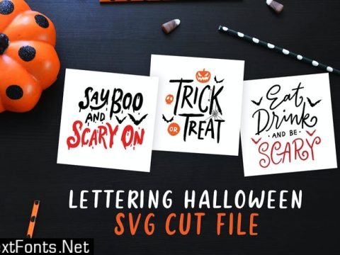 Lettering Halloween SVG Cut File