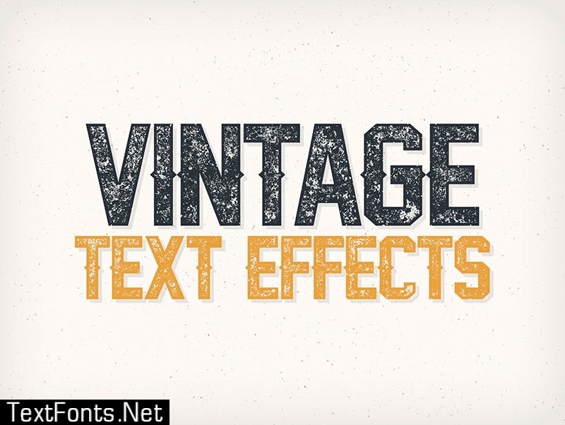 Letter/Ink Press Vintage Text Effects 4