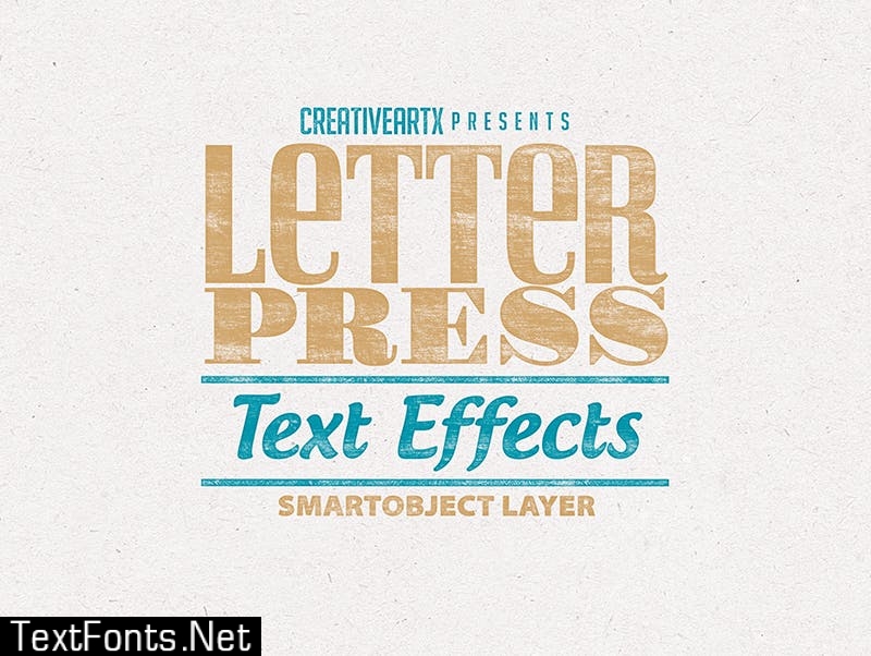 Letterpress Vintage Text Effects