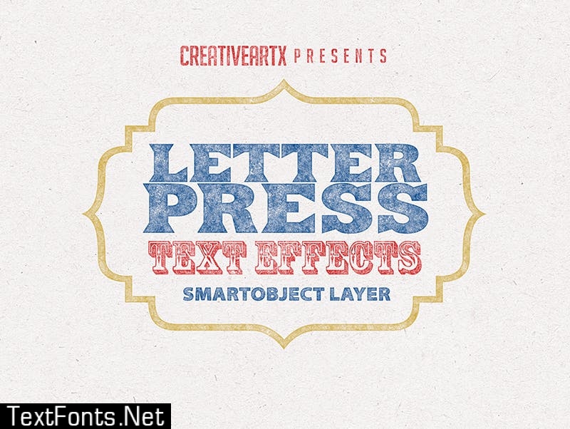 Letterpress Vintage Text Effects