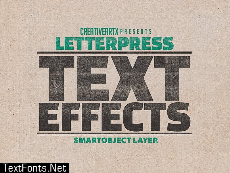 Letterpress Vintage Text Effects