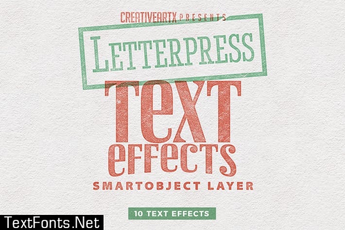 Letterpress Vintage Text Effects