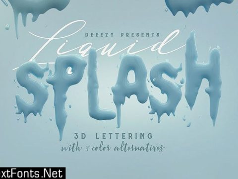 Liquid Splash – 3D Lettering