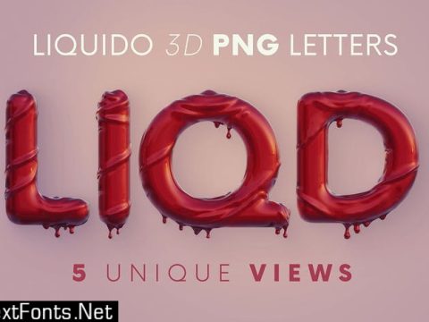 Liquido - 3D Lettering