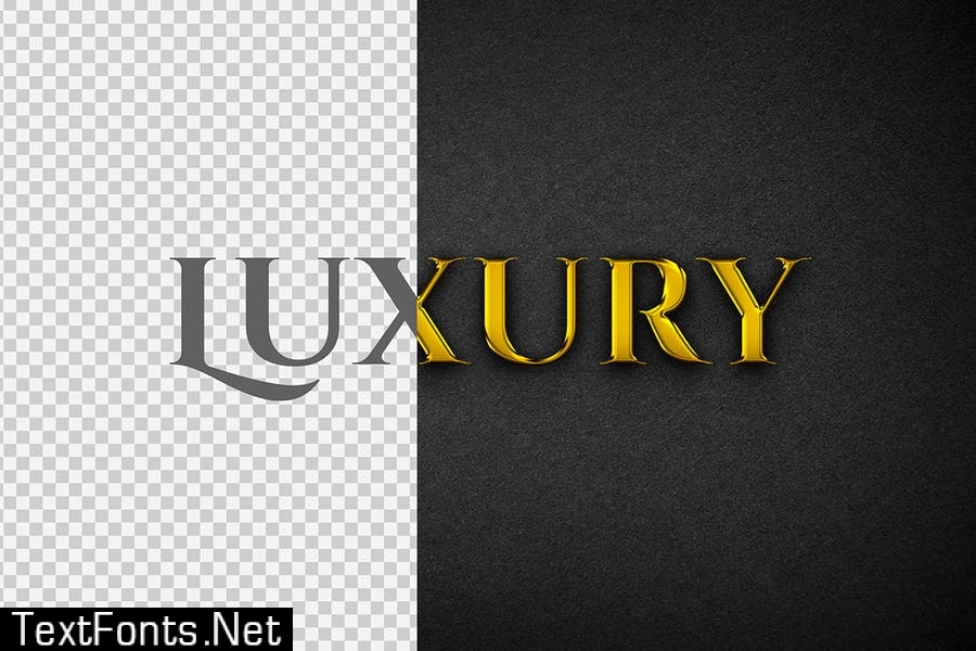 Luxury Gold Text Effect