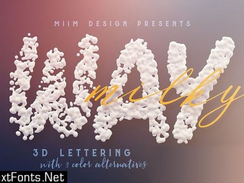 Milky Way – 3D Lettering