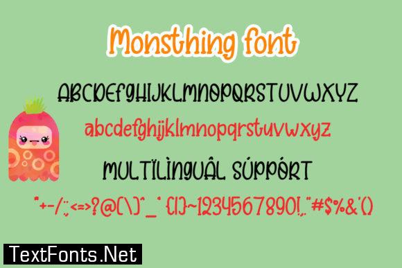 Monsthing Font