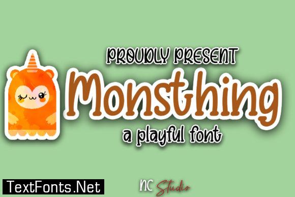 Monsthing Font