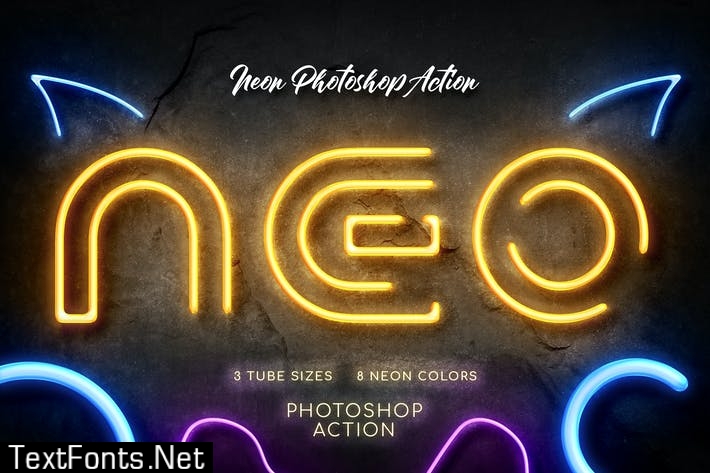 Neon Photoshop Action