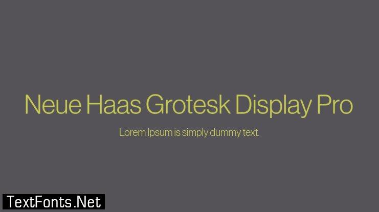 neue haas grotesk text