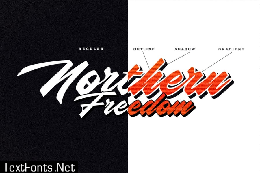 Norhern Freedom Font