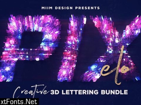 Pixelo – 3D Lettering