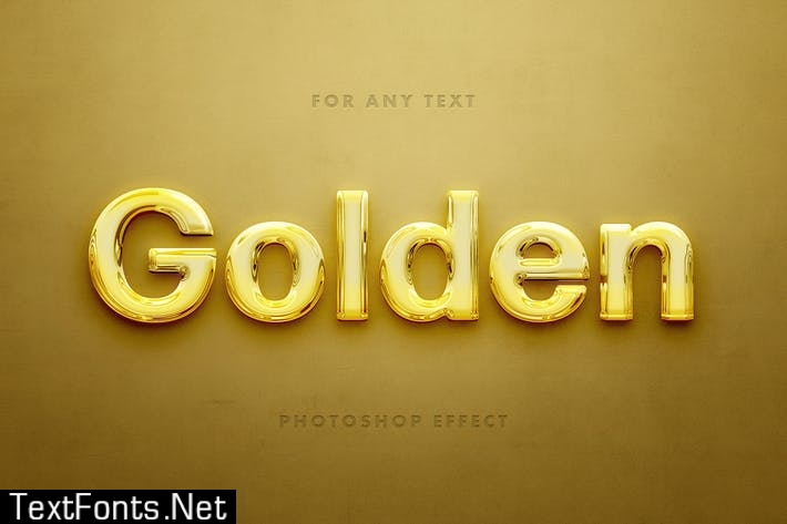 Polished Gold Text Effect