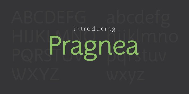 Pragnea Font Family