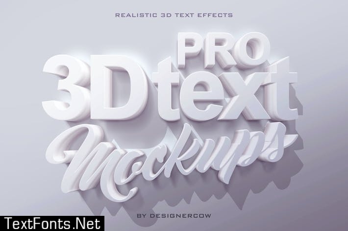 Pro 3D Text Mockups