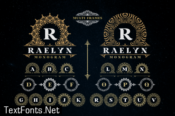 Raelyn Monogram Font