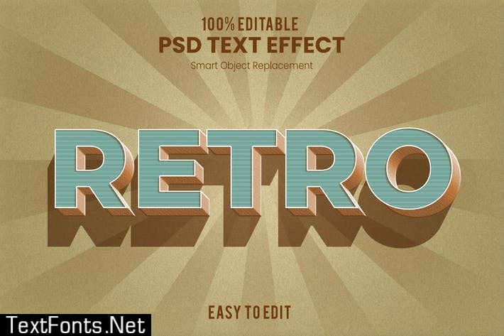 Retro 3D Text Effect