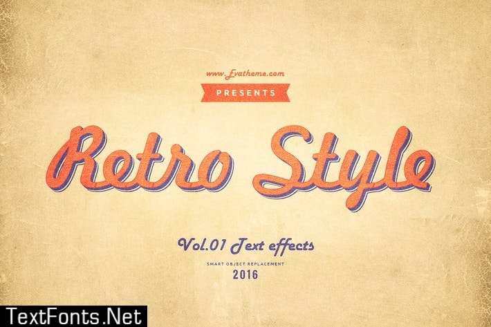 Retro Style Text Effects Vol.1