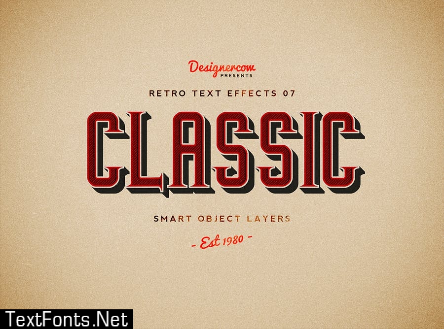 Retro Text Effects V01