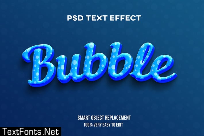 Retro Text Effects vol.1Bubble text effect