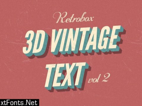 Retro Vintage Text Effect vol 2