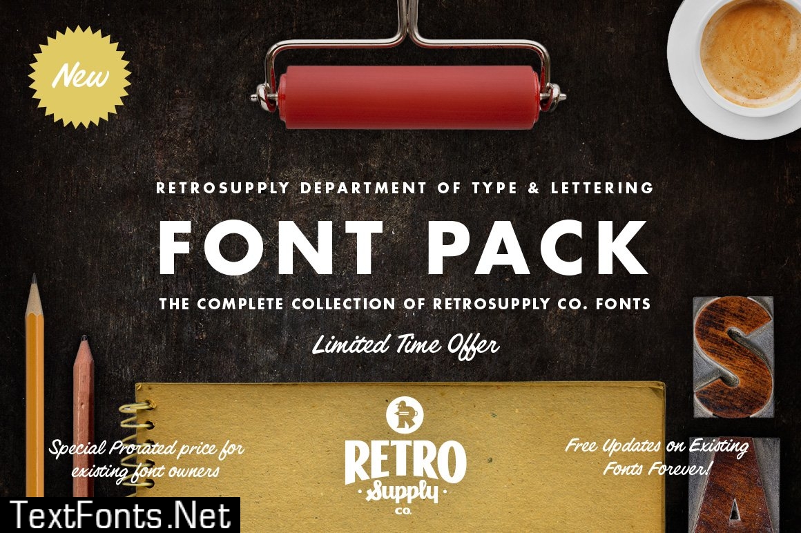 RetroSupply Font Pack 465423