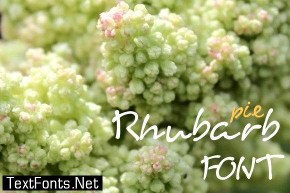 Rhubarb Pie Font