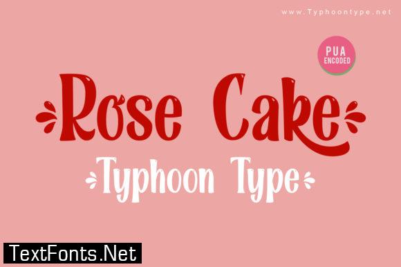 Rose Cake Font