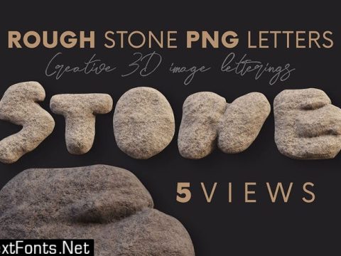 Rough Stone - 3D Lettering