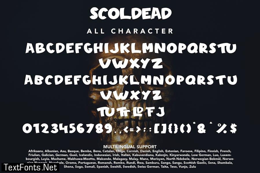 Scoldead - Display Sans Serif Font