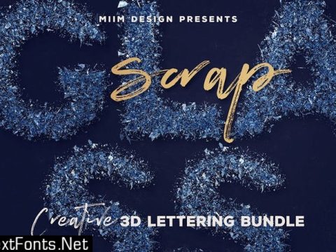 Scrap Glass – 3D Lettering