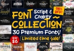 Script & Crafty Font Collection