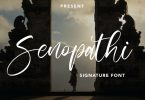 Senopathi - Signature Font