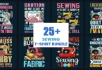 Sewing T-Shirt Design Bundle 1