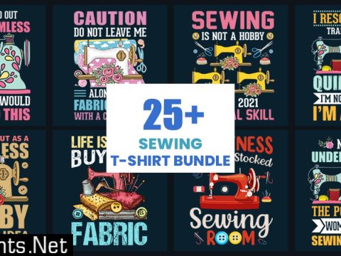 Sewing T-Shirt Design Bundle 1