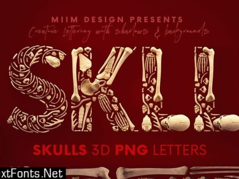 Skulls & Bones - 3D Lettering