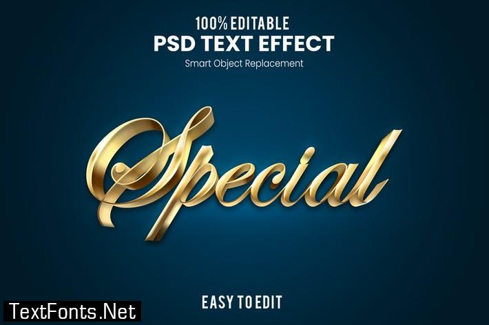 Special - Elegant 3D PSD Text Effect